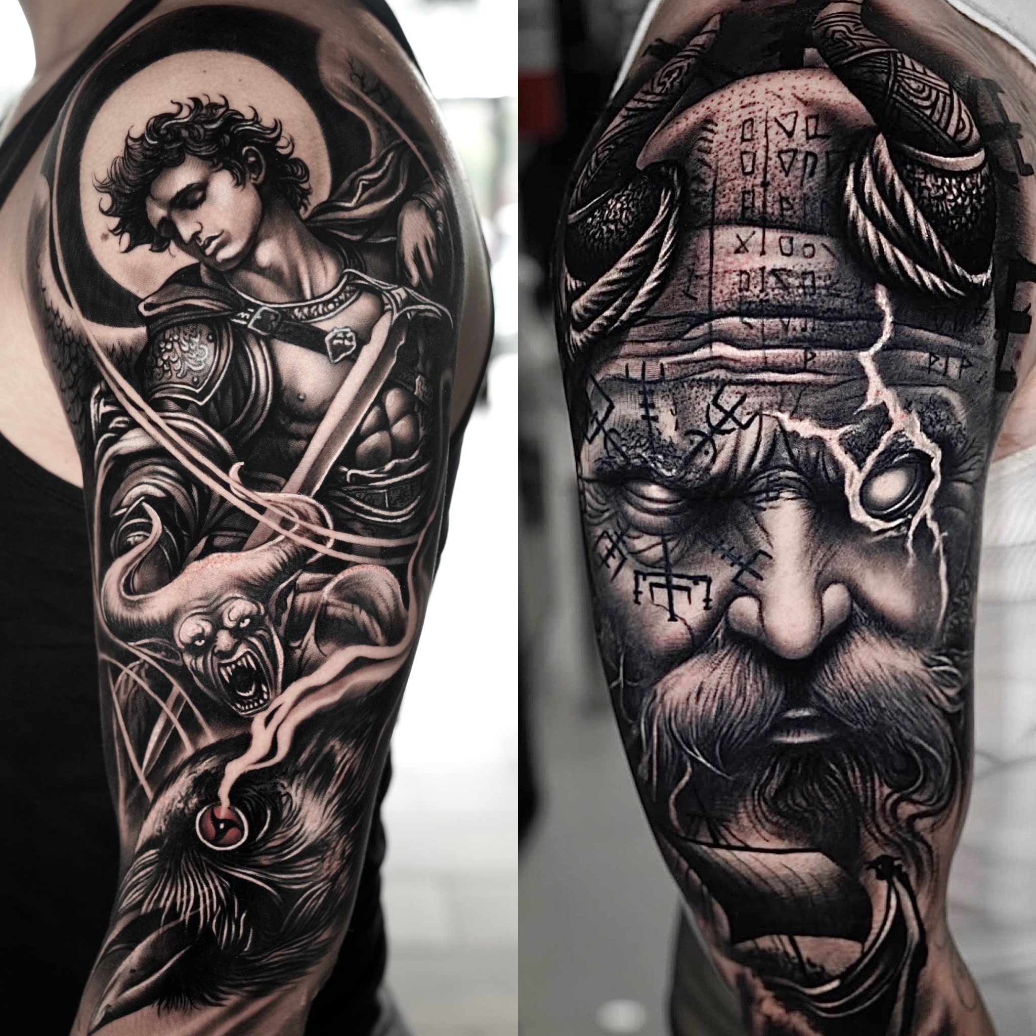 Black & Grey tattoo by Rafa