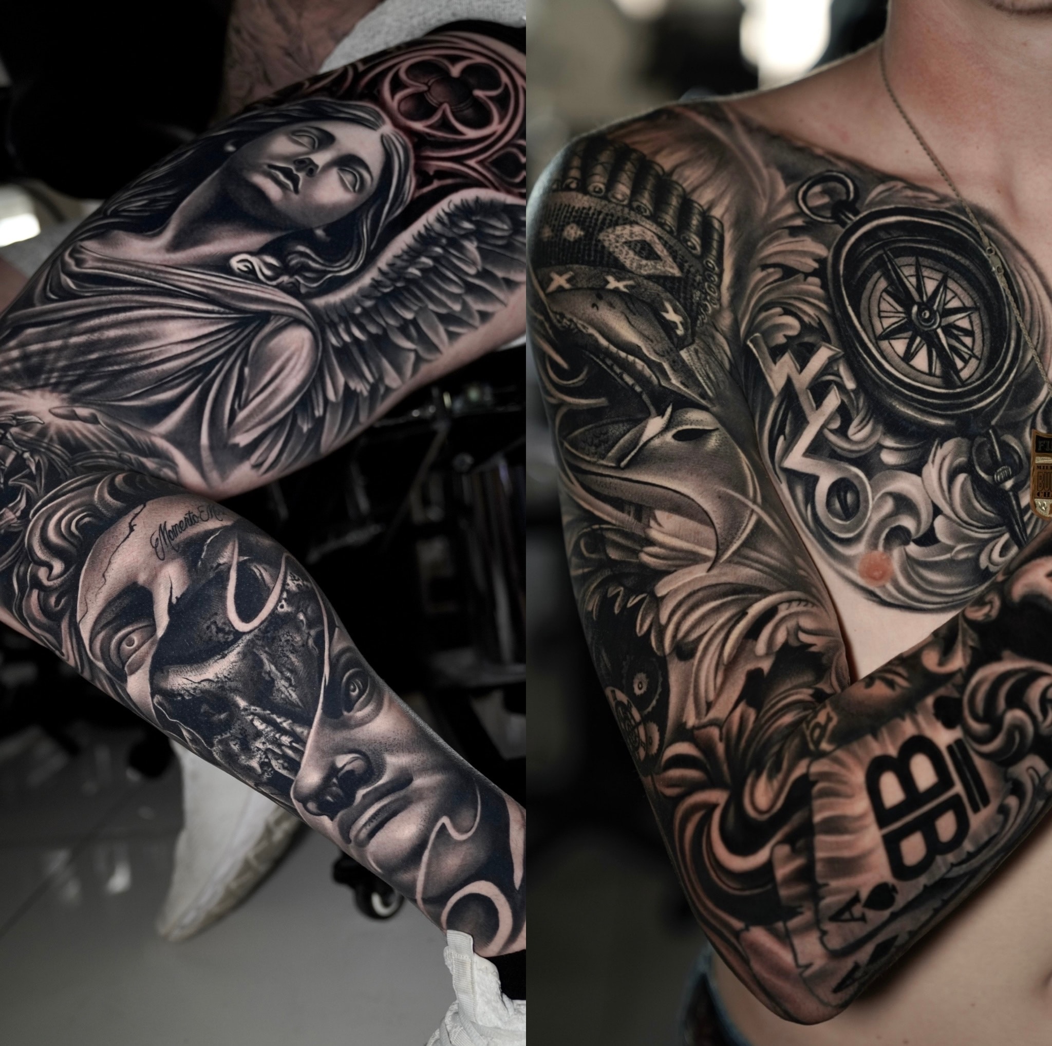 Black & Grey tattoo by Rafa